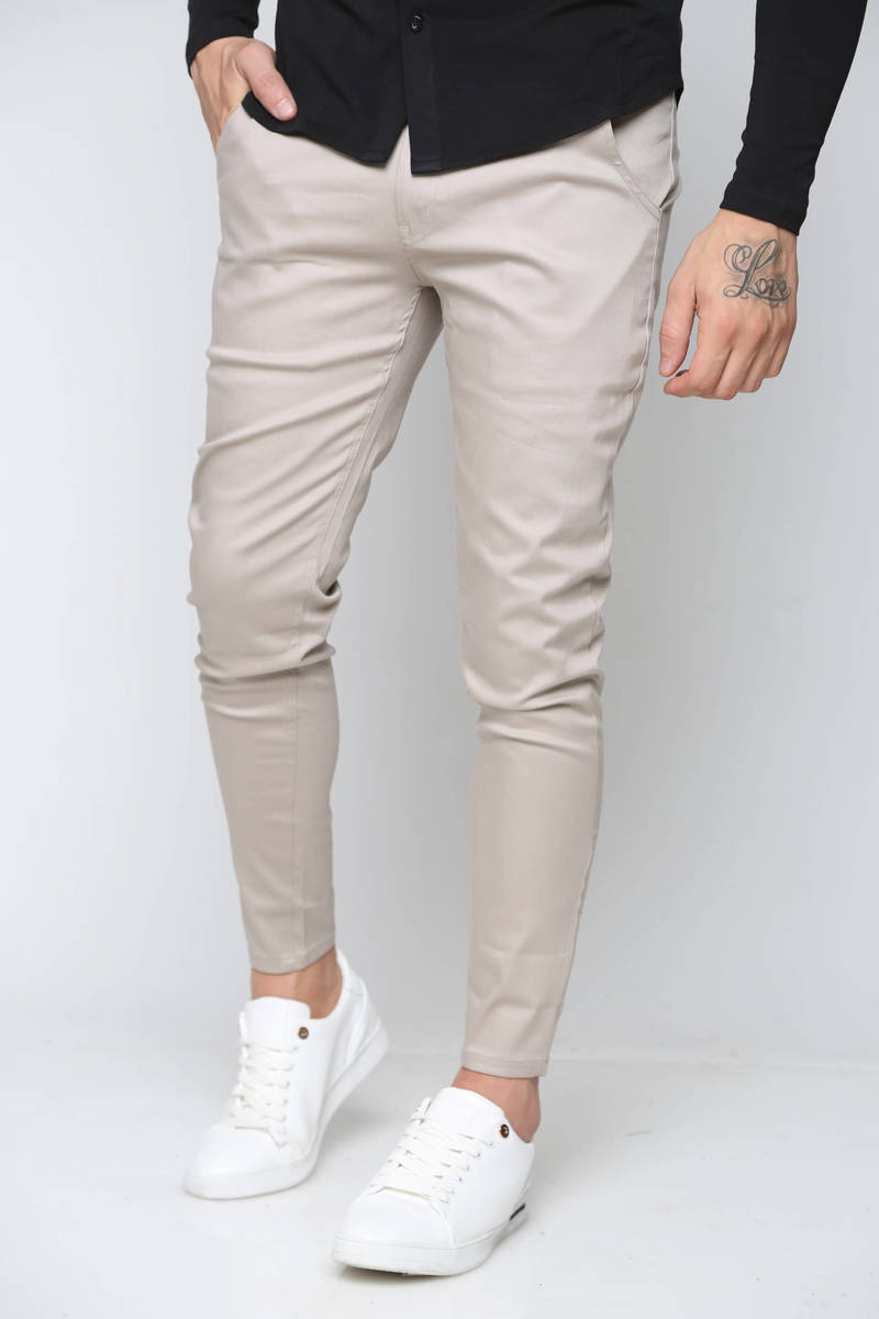 מכנס בצבע אפור בהיר אלגנטי איכותי