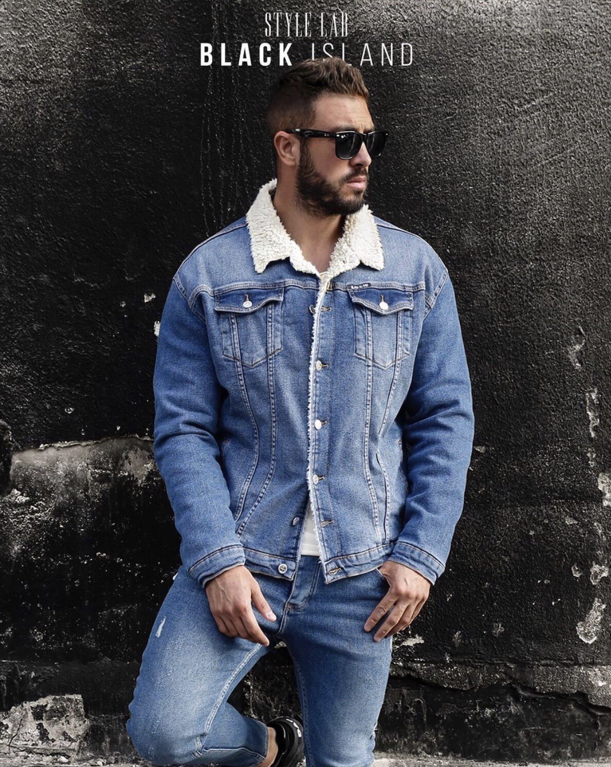 ג'קט ג'ינס פרווה כחול