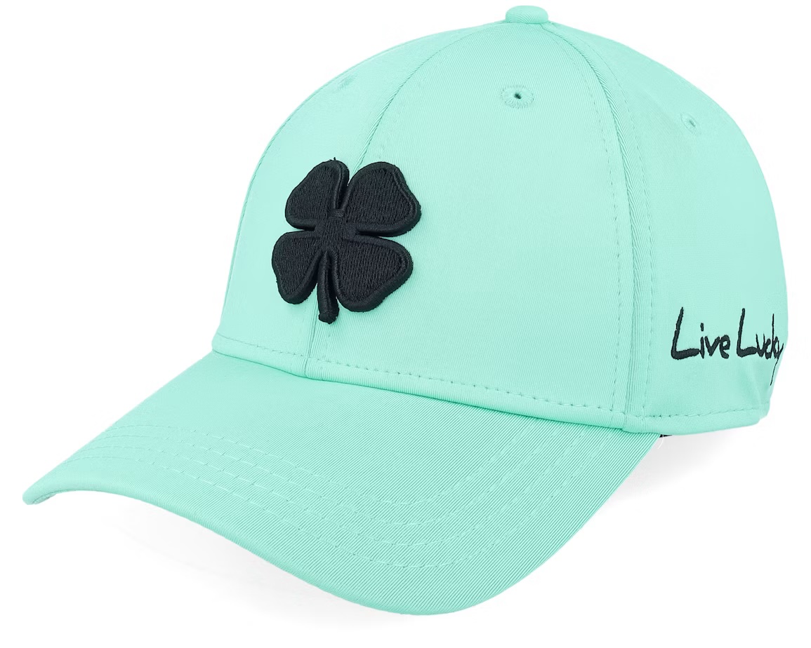 כובע בלאק קלובר טורקיז שחור Black Clover Premium Clover 41 Sky Clover Flexfit